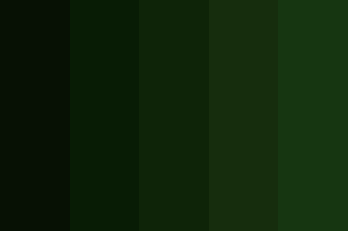 Dark green with food coloring