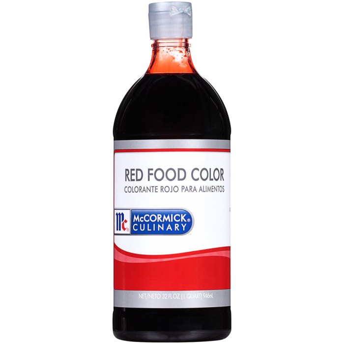 Red food coloring bugs