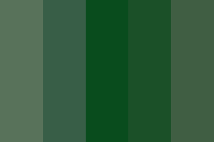 Dark green with food coloring