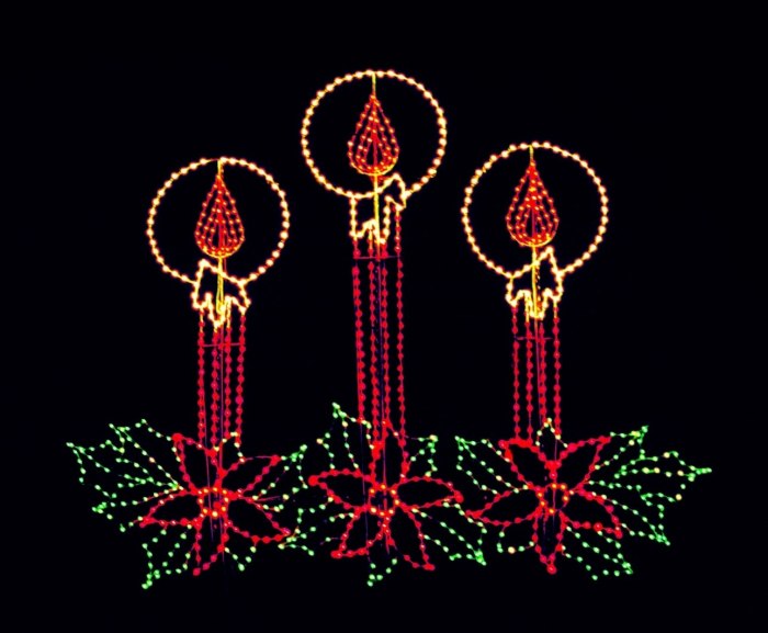 Animated outdoor christmas decor