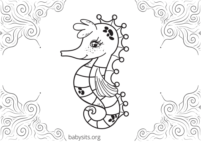 Free coloring sheets sea animals