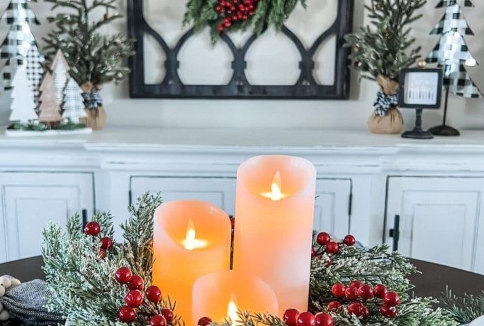 Black and white christmas decor ideas