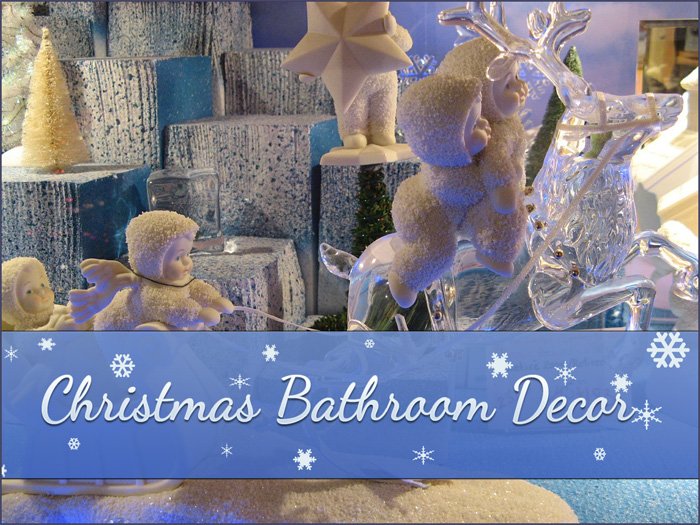 Christmas bathroom decor sets