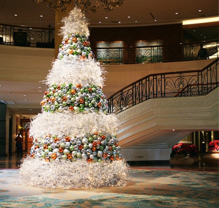 Modern christmas tree decor