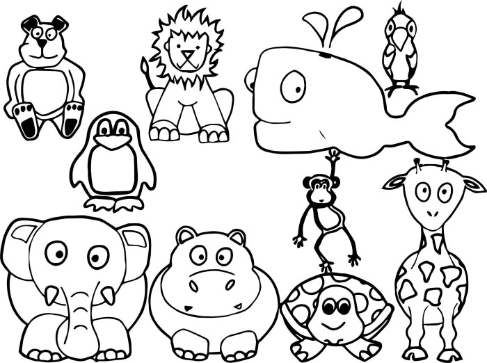 Free animal coloring sheets for kids