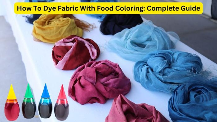 Can you dye tulle with food coloring