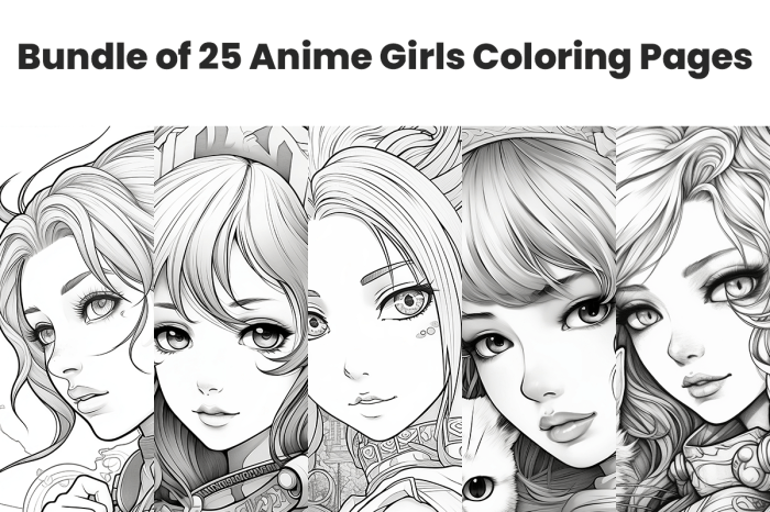 Coloring pages girls animation