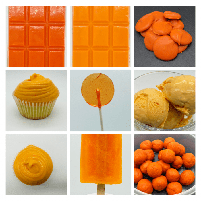 What colors make orange food coloring