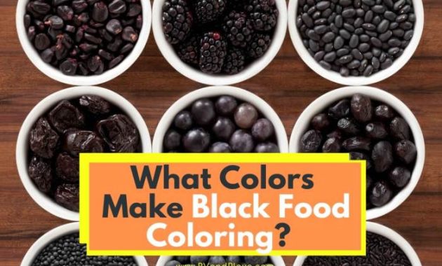 Make Black with Food Coloring A Culinary Adventure