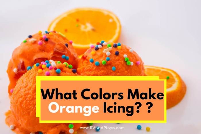 What colors make orange food coloring