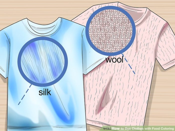 Can you dye clothes with food coloring