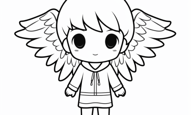 Cute Anime Angel Coloring Pages A Design Guide