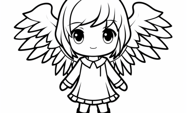 Angel Anime Coloring Pages Easy A Creative Guide