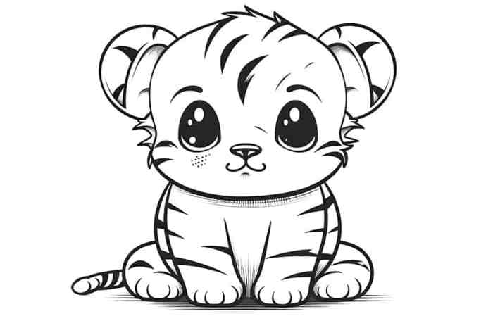 Cute animal coloring pages to print