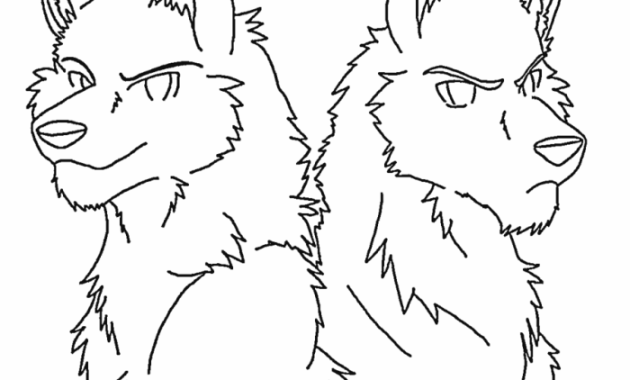 Firewolf Anime Wolf Coloring Pages Unleash Your Inner Artist