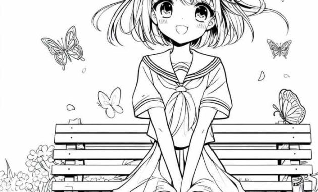 Cute Anime Coloring Pages A Trending Craze