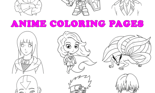 Free Printable Anime Coloring Pages for Kids