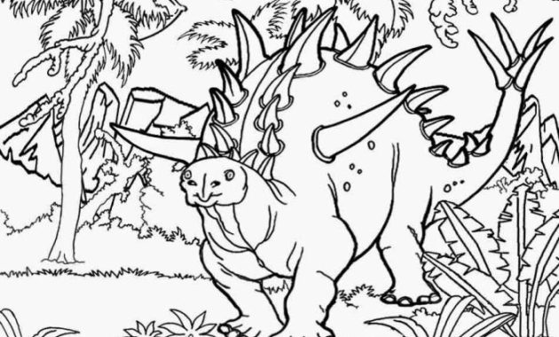 Extinct Animal Coloring Page A Prehistoric Palette