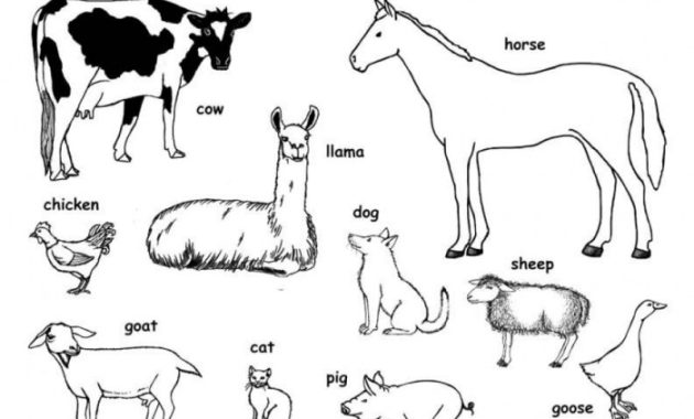 Farm Animals Coloring Pages Landscape A Moo-ving Experience