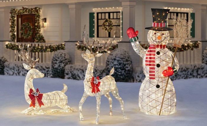 Modern christmas decor outdoor