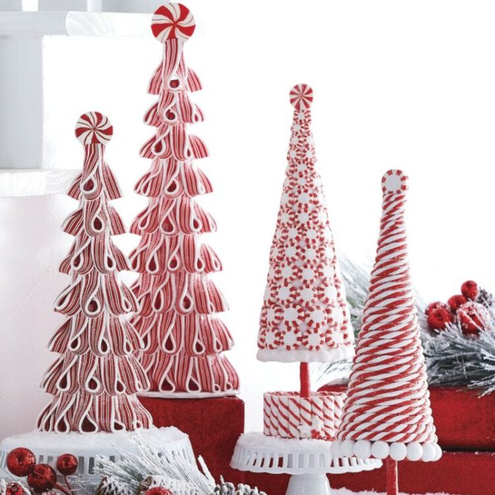 Peppermint christmas tree decor