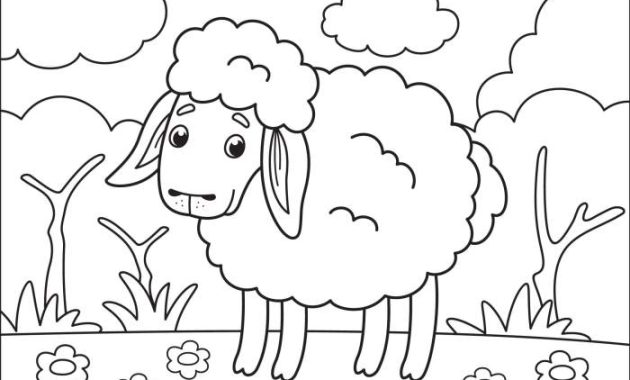 Animal Coloring Pages Sheep  Fun for All Ages