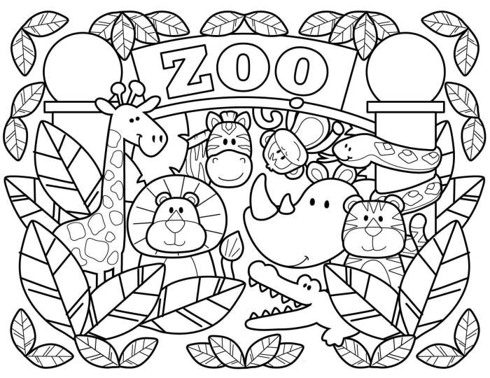 Animal coloring book for kids